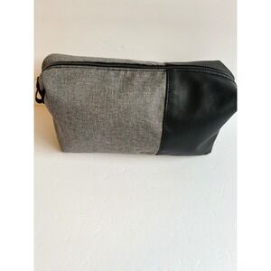Axe Mens Toiletry Bag Grey Black Textured Travel Bag